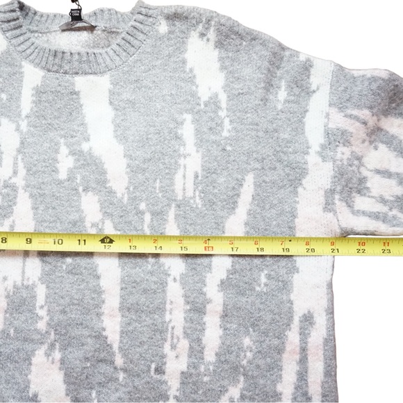 Rails Virgo Womens Crewneck Cozy Sweater Small Gray Tie Dye Long Sleeve - Picture 9 of 10